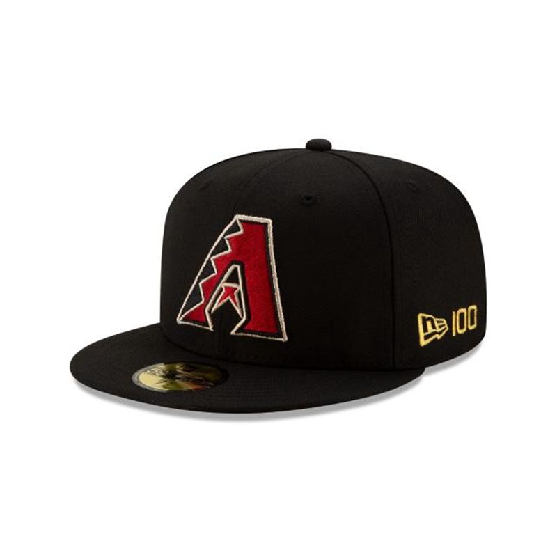 MLB Arizona Diamondbacks Team Color 59Fifty Fitted (RWQ9110) - Black New Era Caps